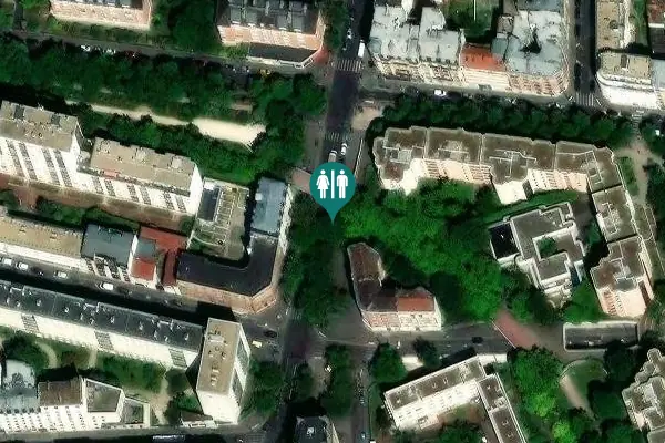 Satellite view of Avenue du Général Michel Bizot 124 Toilet