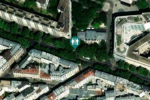 Satellite view of Avenue Daumesnil 179 Toilet