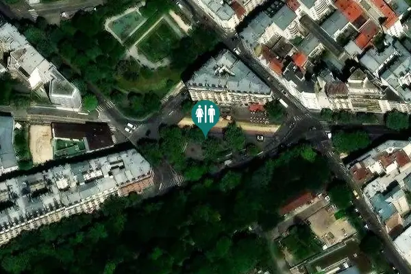 Satellite view of Place Martin Nadaud 4 Toilet