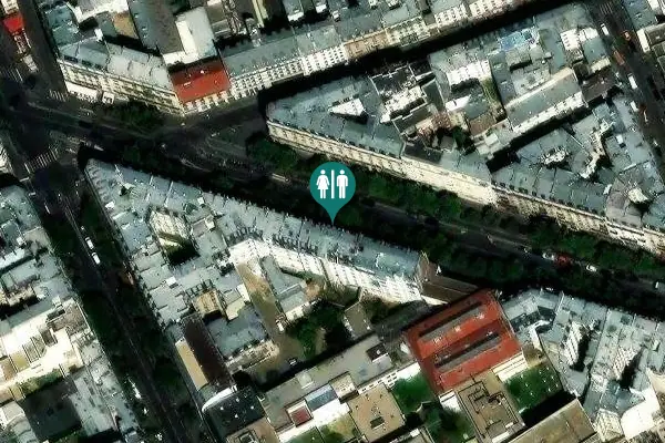 Satellite view of Avenue de la République 58 Toilet