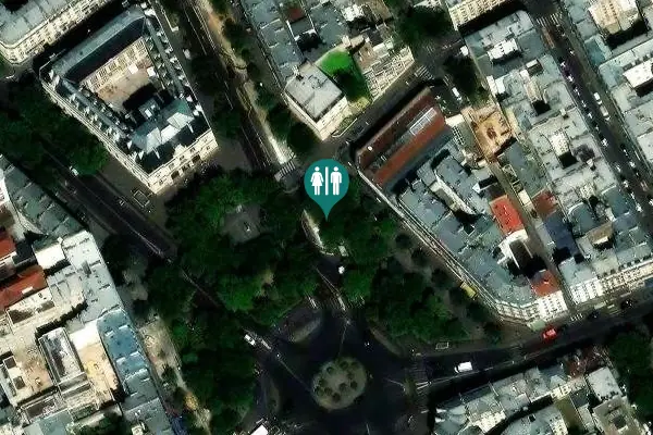 Satellite view of Place Léon Blum 8 Toilet