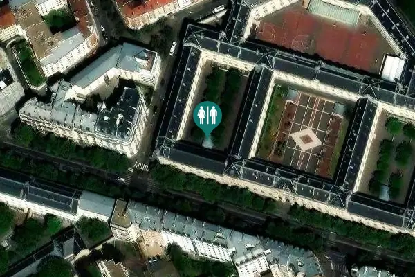 Satellite view of Avenue de la République 101 Toilet