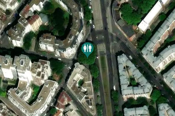 Satellite view of Place Marie de Miribel Toilet