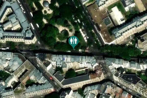 Satellite view of Rue Belgrand 14 Toilet
