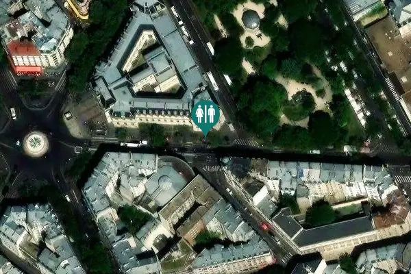 Satellite view of Rue Belgrand 4 Toilet