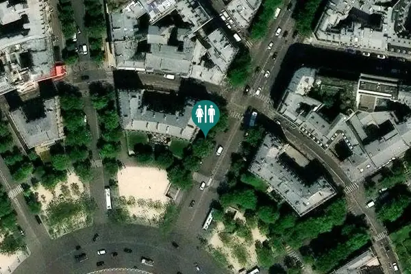 Satellite view of Paris Toilet