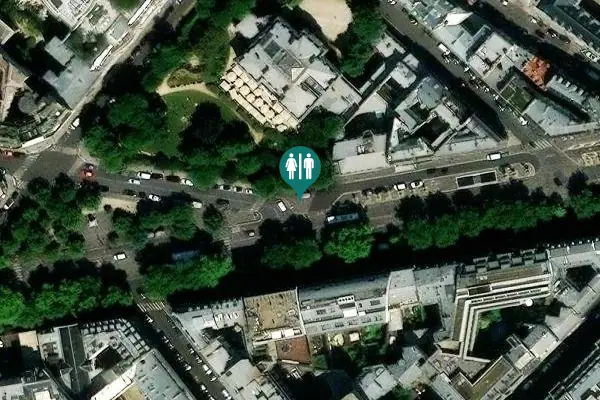 Satellite view of Avenue de Friedland 10 Toilet