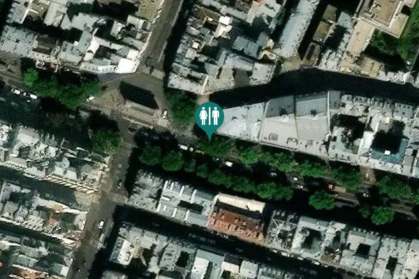 Satellite view of Boulevard Saint-Martin Toilet