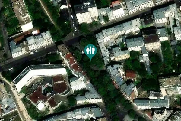 Satellite view of Rue Sorbier 6 Toilet