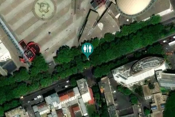 Satellite view of Avenue Jean Jaurès 213 Toilet