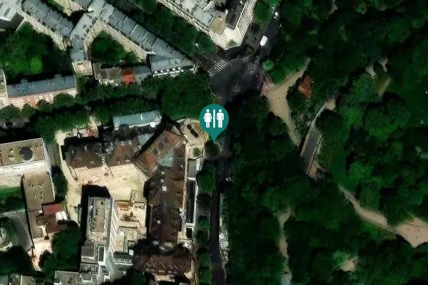 Satellite view of Rue Manin 29 Toilet