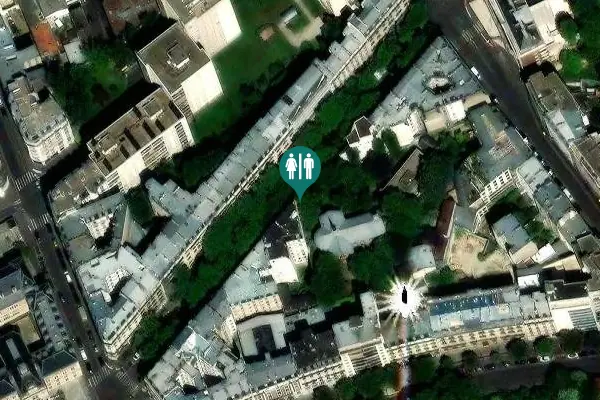 Satellite view of Rue Meynadier 13 Toilet