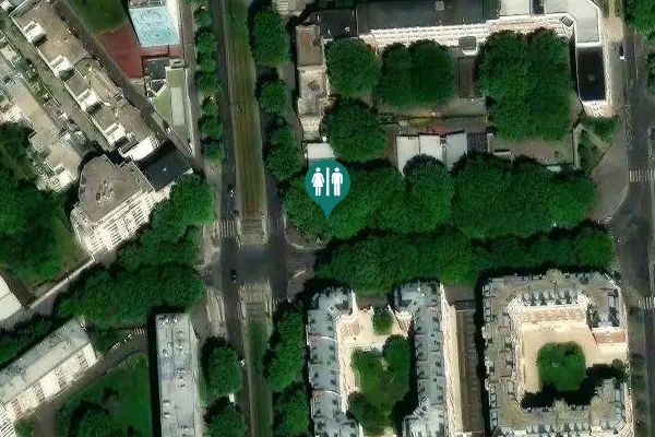 Satellite view of Avenue de la Porte de Ménilmontant Toilet