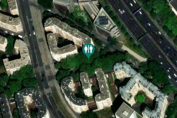 Satellite view of Avenue de la Porte Brunet 19 Toilet