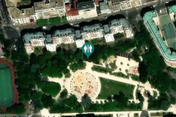 Satellite view of Allée Marie-Laurent 7 Toilet
