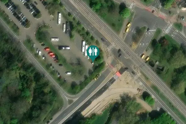 Satellite view of Koning Boudewijnlaan Toilet