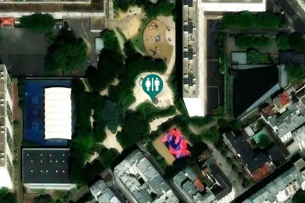 Satellite view of Passage Stinville Toilet