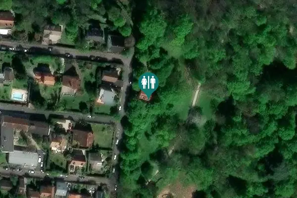 Satellite view of Avenue de Bellevue 93 Toilet
