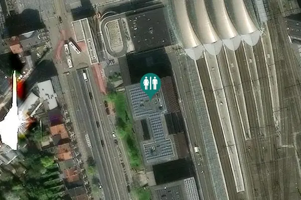 Satellite view of Professor Roger Van Overstraetenplein 1 Toilet