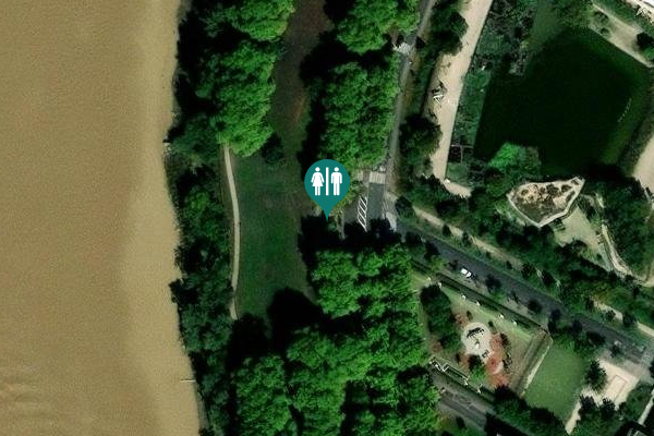 Satellite view of Quai des Queyries Toilet