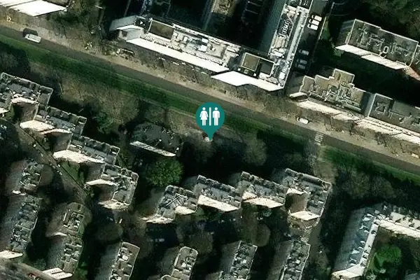 Satellite view of Boulevard Brune 78 Toilet