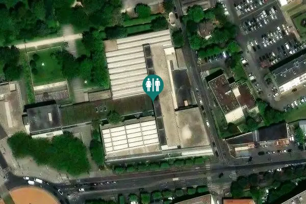 Satellite view of Rue Henri de Vilmorin 13 Toilet