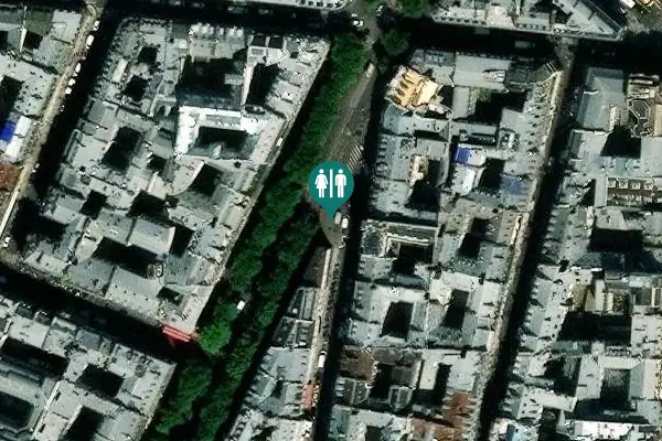 Satellite view of Rue Vignon 38 Toilet