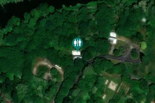 Satellite view of Piste VTT débutant Toilet