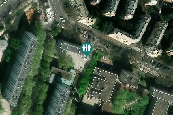 Satellite view of Place Marthe Simard 2 Toilet