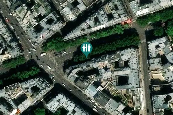 Satellite view of Boulevard de Courcelles 51 Toilet