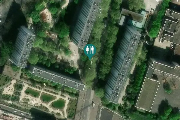 Satellite view of Square de la Porte de Vanves 1 Toilet