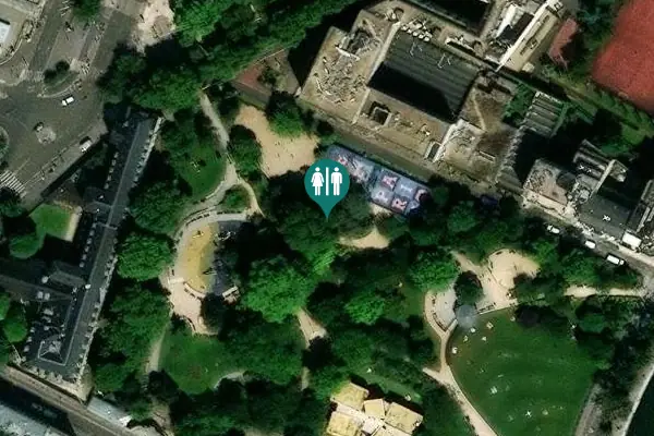 Satellite view of Allée du Professeur Jean Bernard Toilet