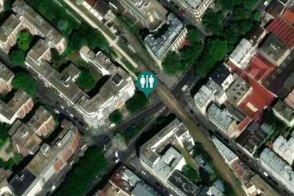 Satellite view of Avenue de Flandre 177 Toilet