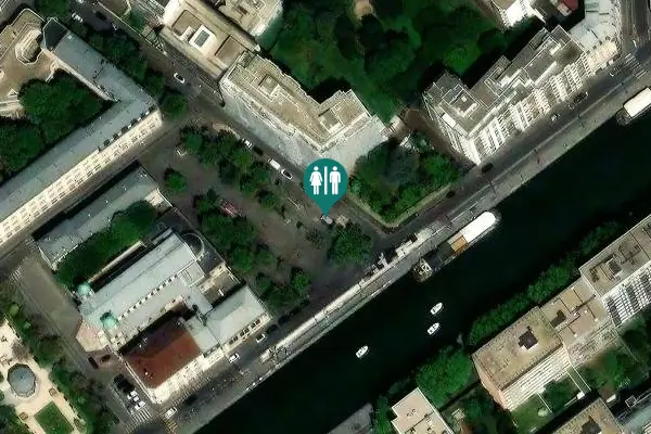 Satellite view of Place de Joinville 1 Toilet
