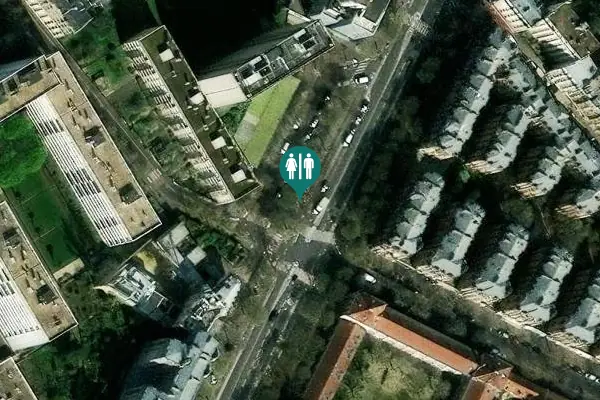 Satellite view of Boulevard de l'Hôpital Toilet