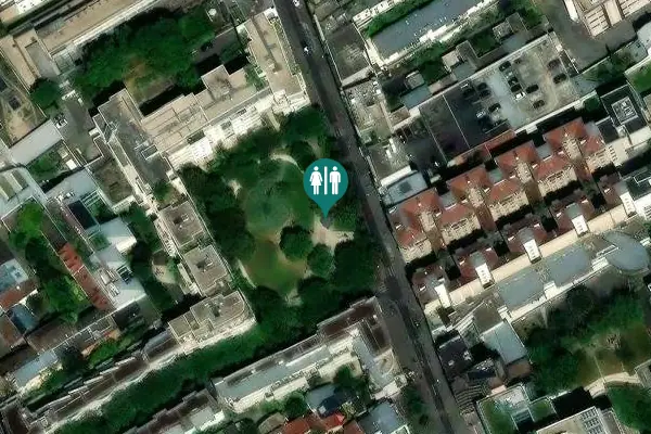 Satellite view of Rue du Château des Rentiers 51 Toilet
