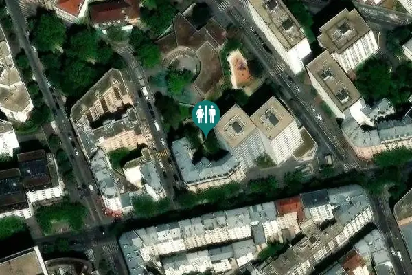 Satellite view of Rue de Tolbiac 70 Toilet