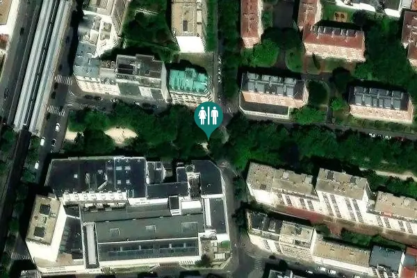 Satellite view of Promenade Plantée Toilet