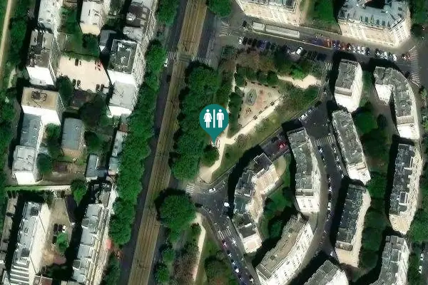 Satellite view of Paris Toilet