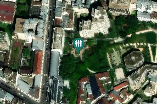 Satellite view of Rue Marsoulan 20 Toilet