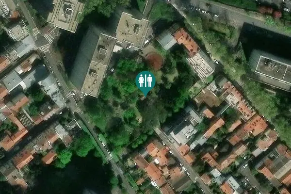 Satellite view of Rue du Docteur Ménard 7 Toilet