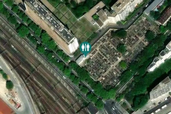 Satellite view of Rue Théodore Hamont 3 Toilet