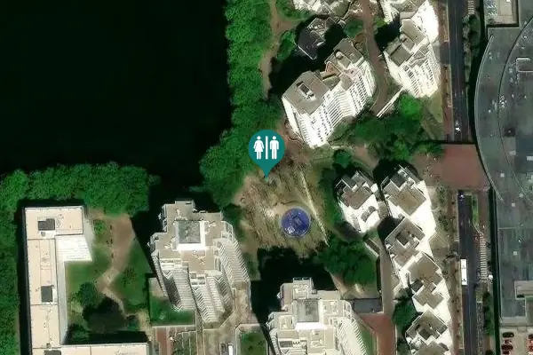 Satellite view of Allée de la Toison d'Or 7 Toilet