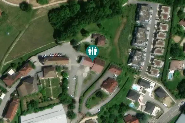 Satellite view of Avenue des Neigeos 76 Toilet