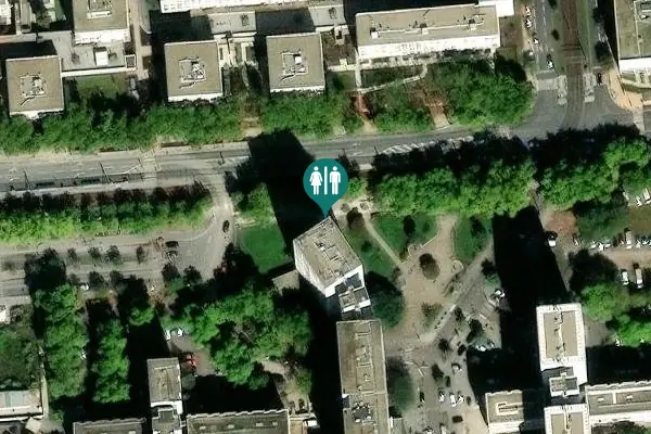 Satellite view of Avenue de Laroque Toilet