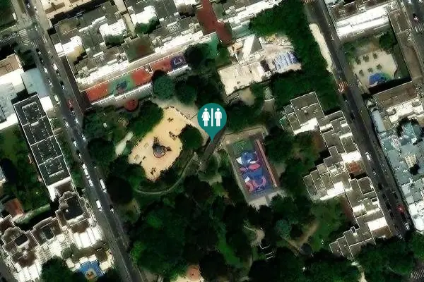 Satellite view of Rue Merlin 19 Toilet