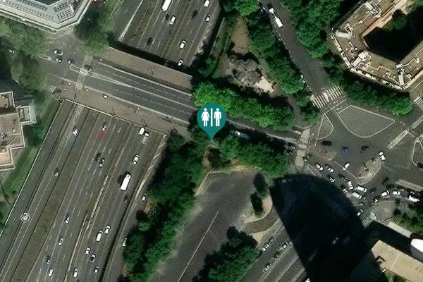 Satellite view of Avenue de la Porte des Ternes Toilet