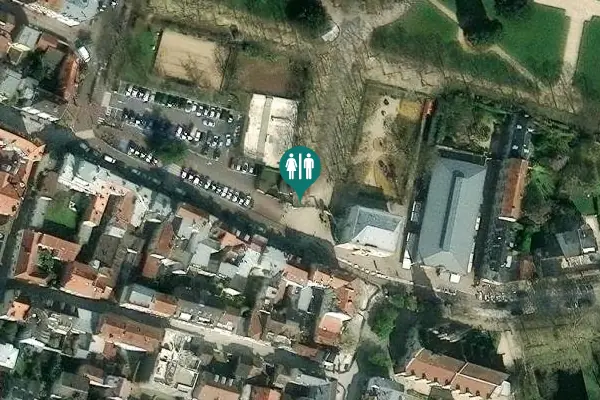 Satellite view of Rue Houdan 70 Toilet