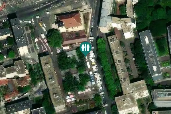 Satellite view of Place de l'Église 42e Toilet