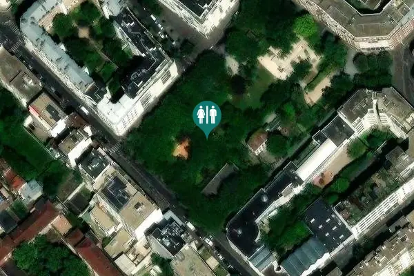 Satellite view of Rue Pierre Gourdault 22 Toilet